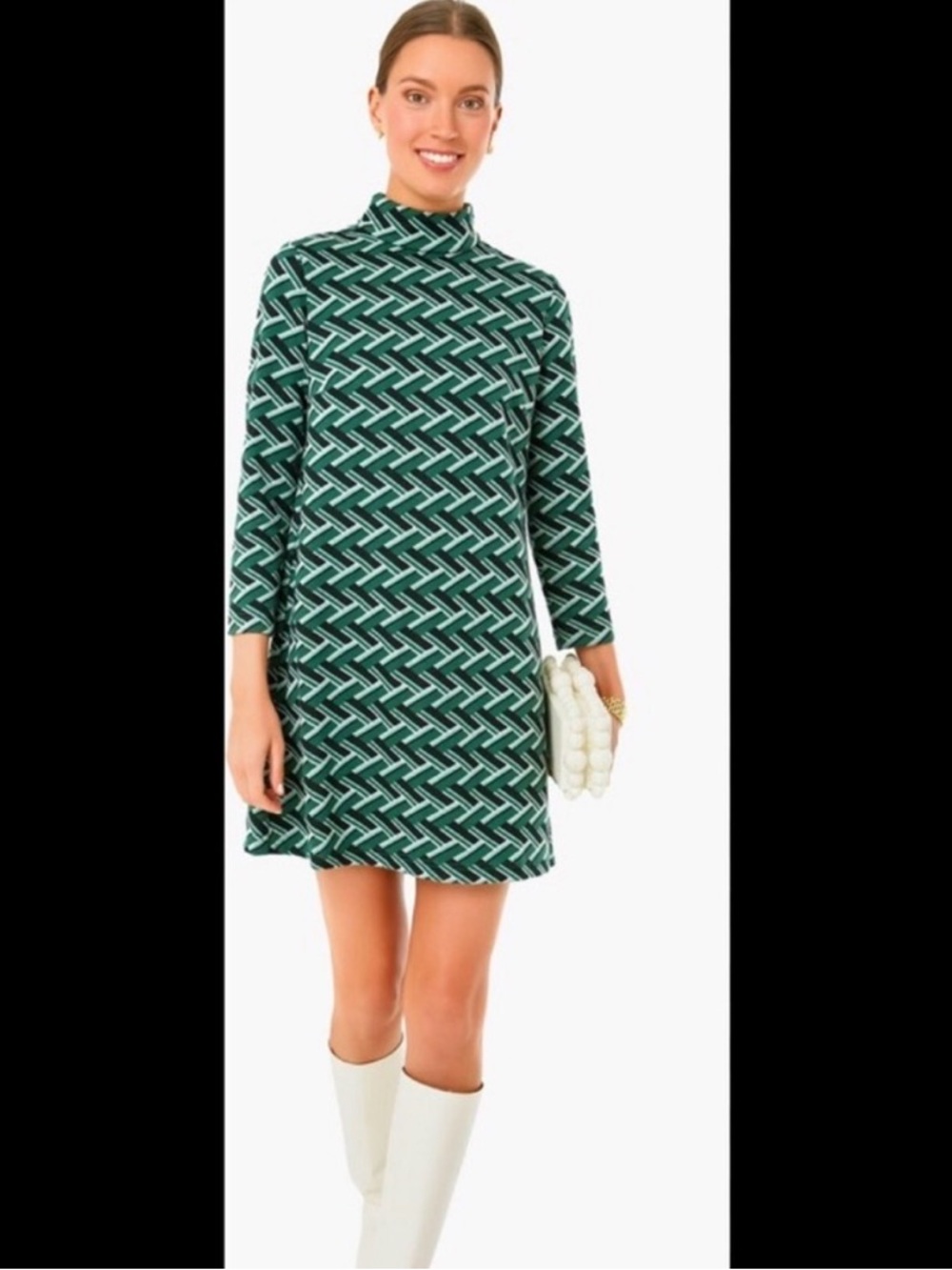Tuckernuck Emerald Geo Mod Ellie Dress